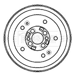 Brzdový bubon BORG & BECK BBR7140