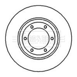 Brzdový kotúč BORG & BECK BBD4030