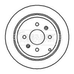Brzdový kotúč BORG & BECK BBD4108