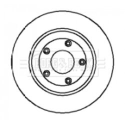 Brzdový kotúč BORG & BECK BBD4229