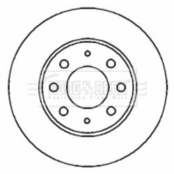 Brzdový kotúč BORG & BECK BBD4356