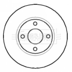 Brzdový kotúč BORG & BECK BBD4575