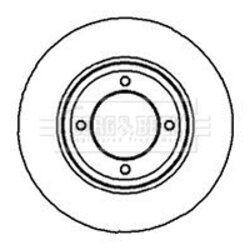 Brzdový kotúč BORG & BECK BBD4850