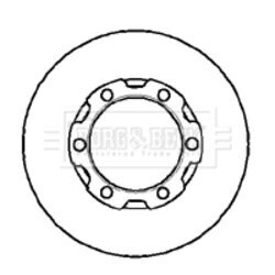 Brzdový kotúč BORG & BECK BBD4905