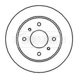 Brzdový kotúč BORG & BECK BBD4957