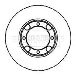 Brzdový kotúč BORG & BECK BBD4990