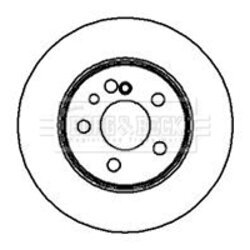 Brzdový kotúč BORG & BECK BBD5003