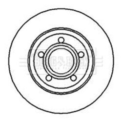Brzdový kotúč BORG & BECK BBD5072