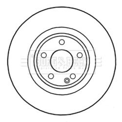 Brzdový kotúč BORG & BECK BBD5324