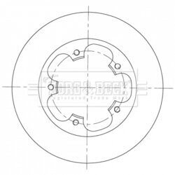 Brzdový kotúč BORG & BECK BBD5364