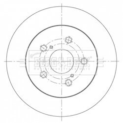 Brzdový kotúč BORG & BECK BBD5433