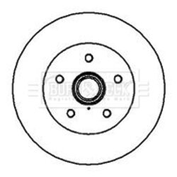 Brzdový kotúč BORG & BECK BBD5848S