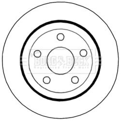 Brzdový kotúč BORG & BECK BBD6006S