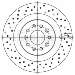 Brzdový kotúč BORG & BECK BBD6186S