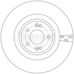 Brzdový kotúč BORG & BECK BBD6245S - obr. 1