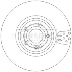 Brzdový kotúč BORG & BECK BBD6250S - obr. 1