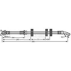 Brzdová hadica BORG & BECK BBH6048
