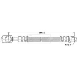 Brzdová hadica BORG & BECK BBH6892 - obr. 1