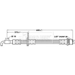 Brzdová hadica BORG & BECK BBH7213 - obr. 1