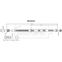 Brzdová hadica BORG & BECK BBH9020