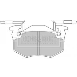 Sada brzdových platničiek kotúčovej brzdy BORG & BECK BBP1306