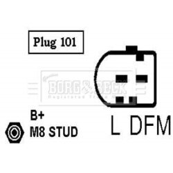 Alternátor BORG & BECK BBA2401