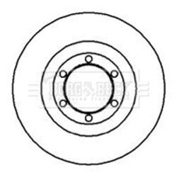 Brzdový kotúč BORG & BECK BBD4087