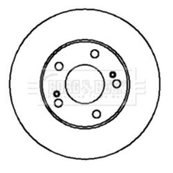 Brzdový kotúč BORG & BECK BBD4162