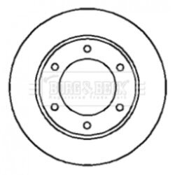 Brzdový kotúč BORG & BECK BBD4217