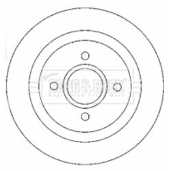 Brzdový kotúč BORG & BECK BBD4421