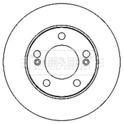 Brzdový kotúč BORG & BECK BBD4681 - obr. 1