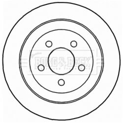 Brzdový kotúč BORG & BECK BBD4735