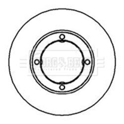 Brzdový kotúč BORG & BECK BBD4922