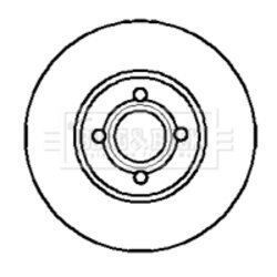 Brzdový kotúč BORG & BECK BBD4973