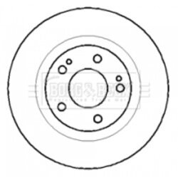 Brzdový kotúč BORG & BECK BBD5008