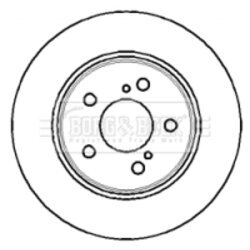 Brzdový kotúč BORG & BECK BBD5055