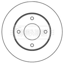 Brzdový kotúč BORG & BECK BBD5180