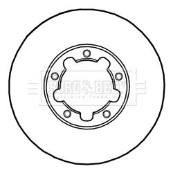 Brzdový kotúč BORG & BECK BBD5232