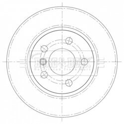 Brzdový kotúč BORG & BECK BBD5425