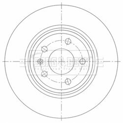 Brzdový kotúč BORG & BECK BBD5462