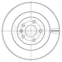 Brzdový kotúč BORG & BECK BBD5477