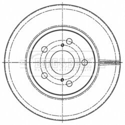 Brzdový kotúč BORG & BECK BBD5502