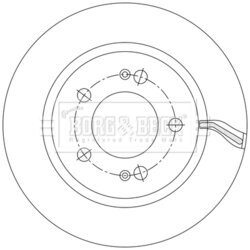 Brzdový kotúč BORG & BECK BBD5584 - obr. 1