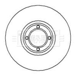 Brzdový kotúč BORG & BECK BBD5723S