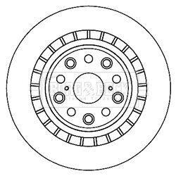 Brzdový kotúč BORG & BECK BBD5962S