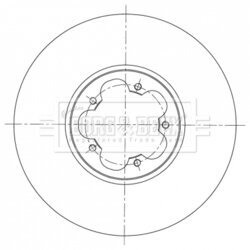 Brzdový kotúč BORG & BECK BBD6071S