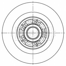 Brzdový kotúč BORG & BECK BBD6167S