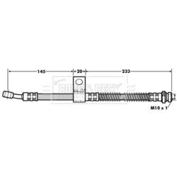 Brzdová hadica BORG & BECK BBH7003