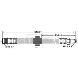 Brzdová hadica BORG & BECK BBH7171