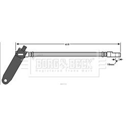 Brzdová hadica BORG & BECK BBH7535